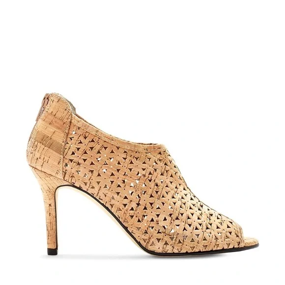 Penley Open-Toe Booties by VERO CUOIO - Picture 4 of 6